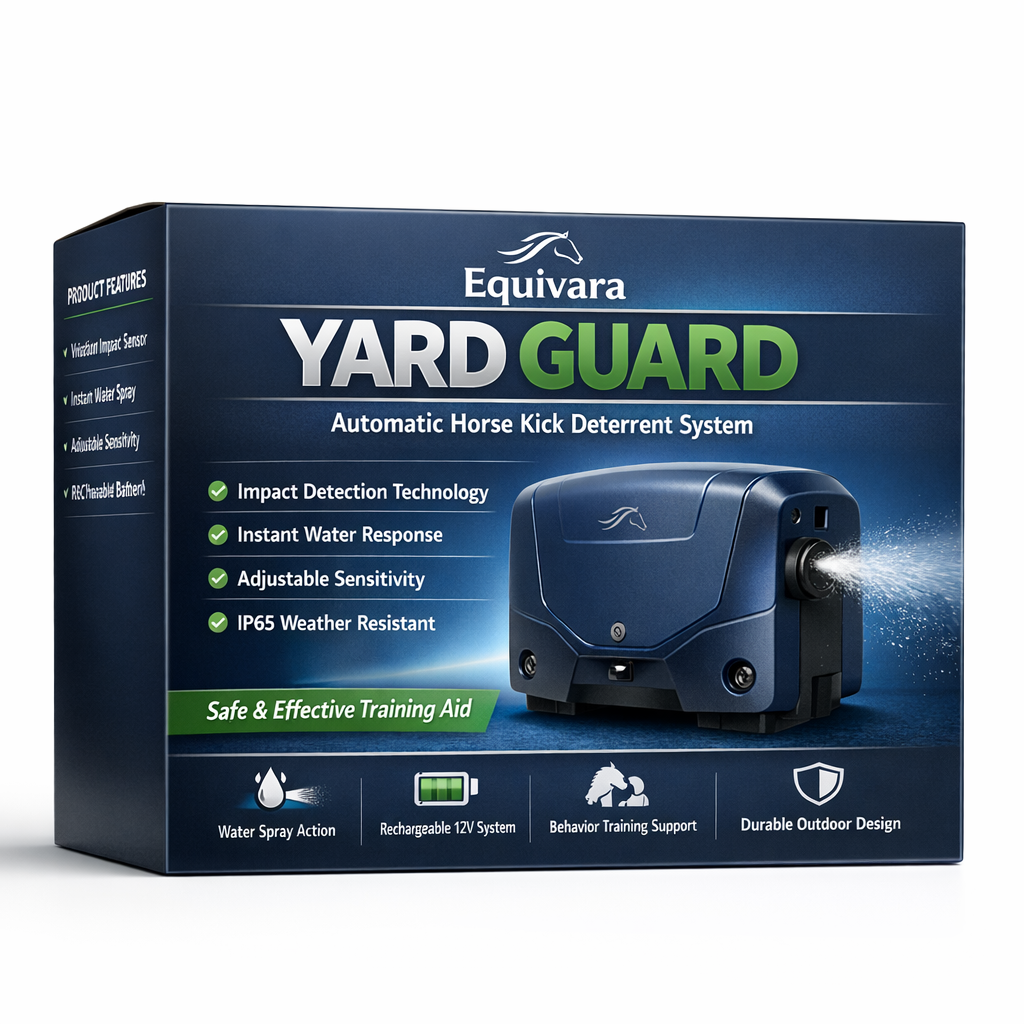 Yard Guard by Equivara – Automatic Horse Kick Deterrent System for Stable Doors